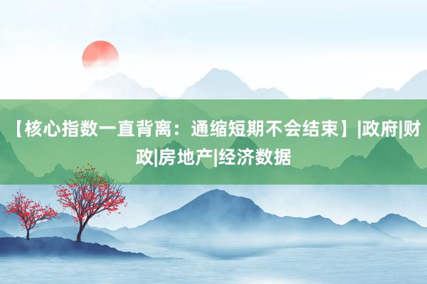 【核心指数一直背离：通缩短期不会结束】|政府|财政|房地产|经济数据
