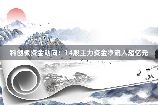 科创板资金动向：14股主力资金净流入超亿元