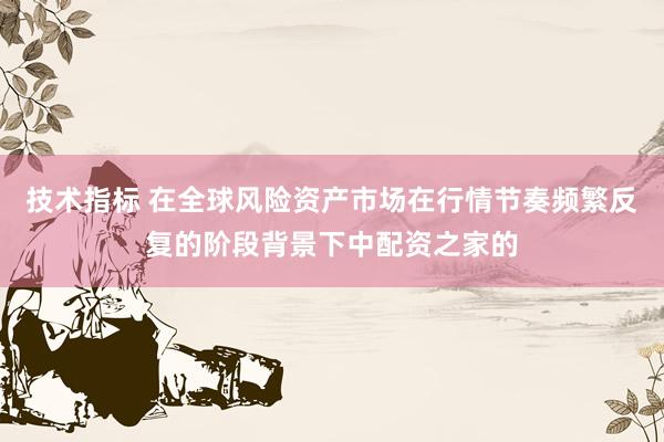 技术指标 在全球风险资产市场在行情节奏频繁反复的阶段背景下中配资之家的