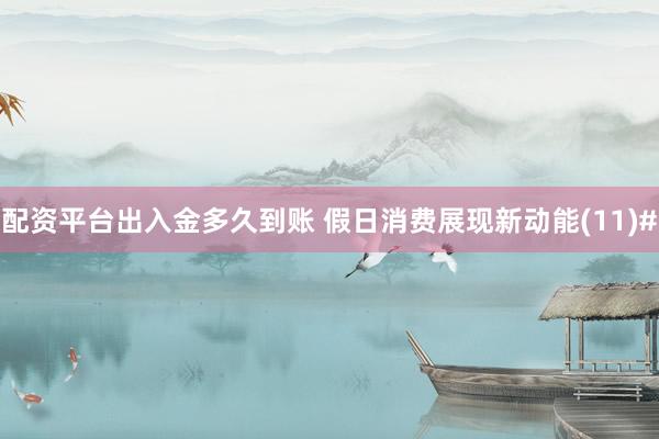 配资平台出入金多久到账 假日消费展现新动能(11)#